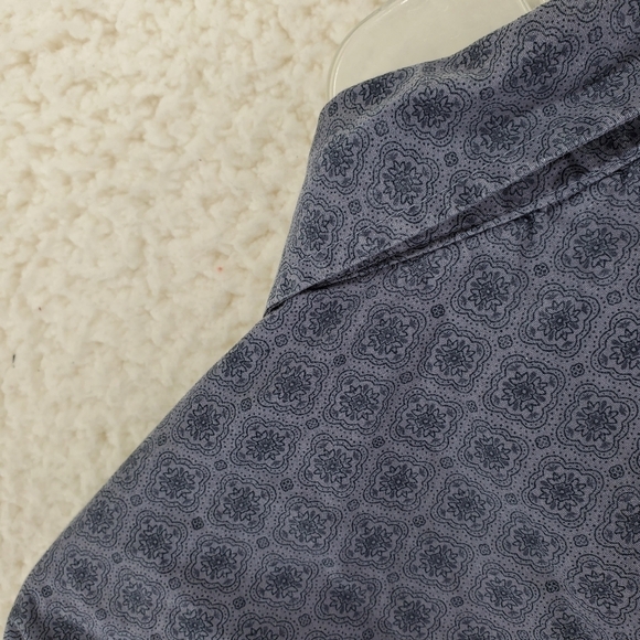 Rafter C Cowboy Collection Shirt Mens XL Pearl Snap Blue Gray Mandela AOP L/S - Picture 10 of 12